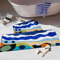 Vivimat Faux Lamb Wool Bath Mat – Soft, Non-Slip & Quick Dry