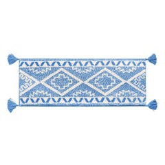 Tufted Bath Mat Runner 45x120cm – Ultra-Soft Microfiber with Tassels, Non-Slip Long Bath Mat
