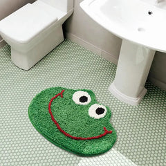 Animal Shaped Bath Mat – Smiling Frog, Cute Non-Slip Kids Bath Mat | VIVIMAT