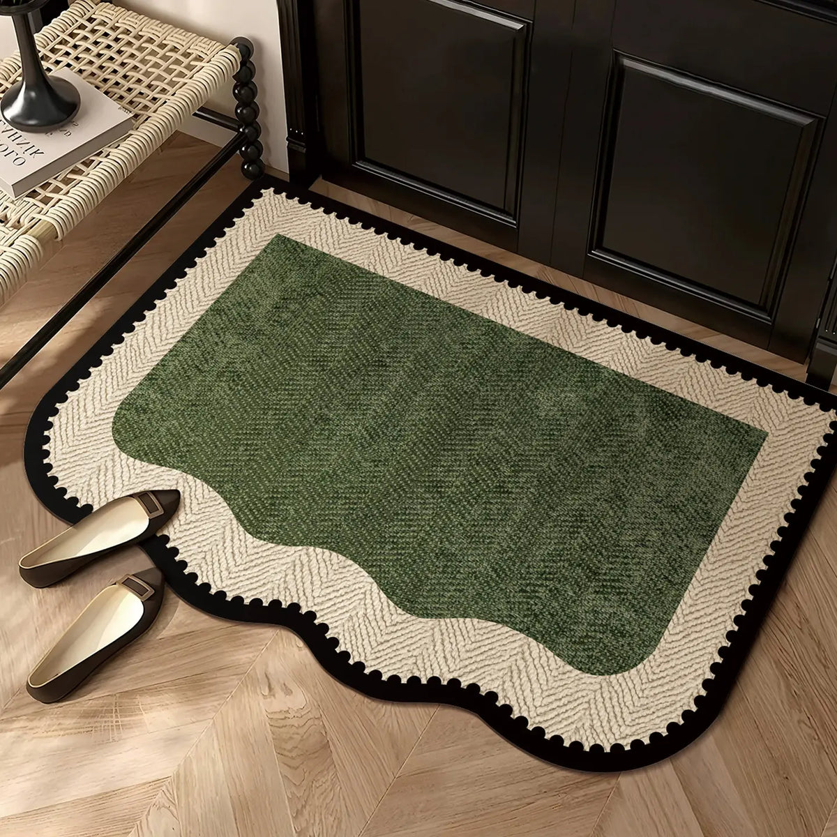 VIVIMAT Soft Cotton Door Mat – Non-Slip Rubber Backing, Absorbent & Fast Drying