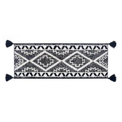 Tufted Bath Mat Runner 45x120cm – Ultra-Soft Microfiber with Tassels, Non-Slip Long Bath Mat