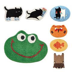 Animal Shaped Bath Mat – Smiling Frog, Cute Non-Slip Kids Bath Mat | VIVIMAT