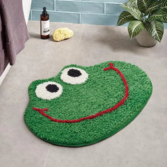 Animal Shaped Bath Mat – Smiling Frog, Cute Non-Slip Kids Bath Mat | VIVIMAT
